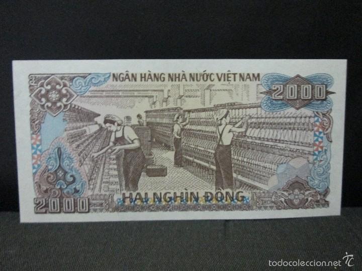 Billetes extranjeros: 2000 dong 1988 vietnam sc - Foto 2