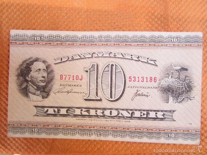 Billetes extranjeros: 10 kroner , dinamarca , danmarks , 1936 - Foto 1