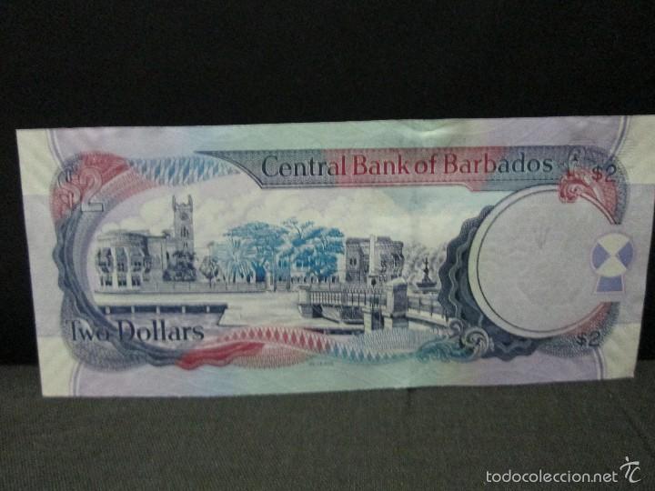 Billetes extranjeros: 2 dolares barbados 2007 sc - Foto 2