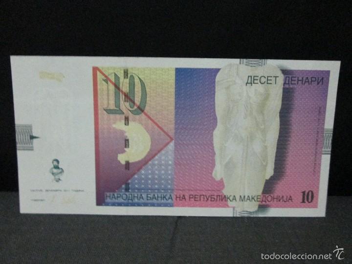 Billetes extranjeros: 10 dinara macedonia sc - Foto 2