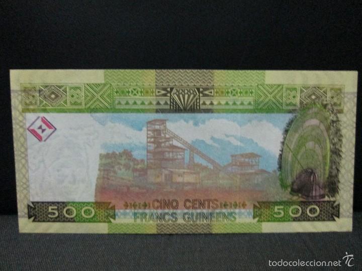 Billetes extranjeros: 500 francos 1960 guinea sc - Foto 2