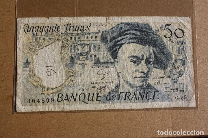 Billetes extranjeros: FRANCIA, 50 FRANCOS 1990 BC - Foto 1