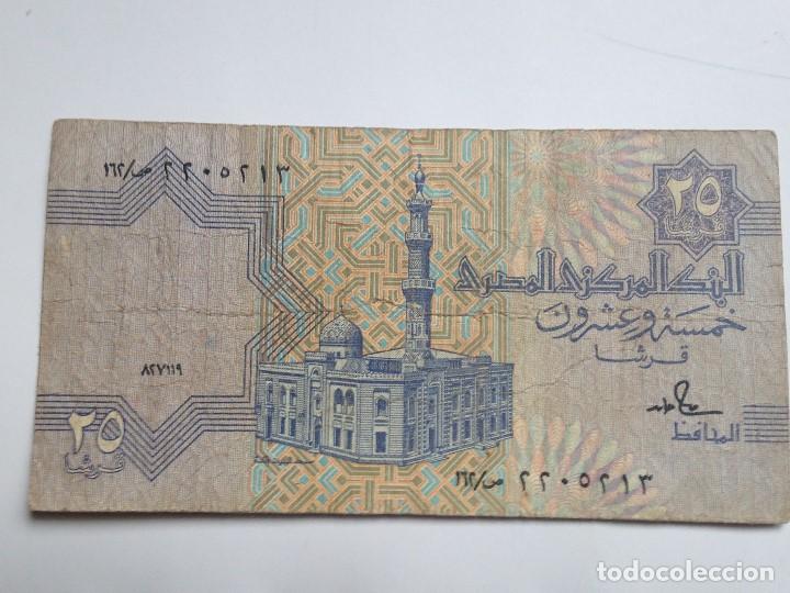 Billetes extranjeros: Billete Egipto. 25 Piastras - Foto 2