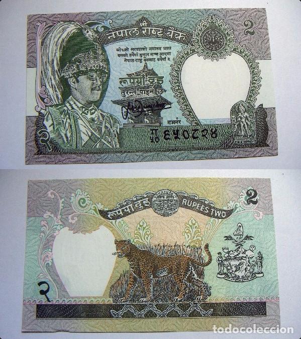 Billetes extranjeros: BILLETE DE NEPAL 2 RUPIAS PLANCHA - Foto 1