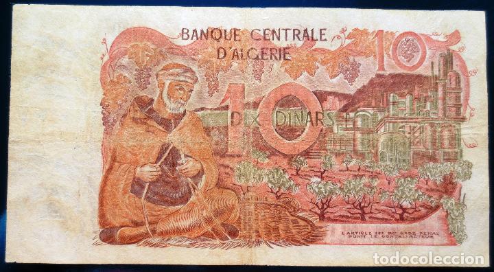 Billetes extranjeros: ALGERIA  BILLETE DE  10 DINARS DE 1970 - Foto 2