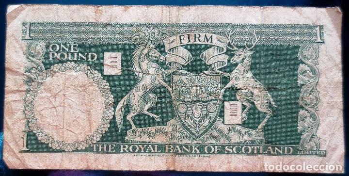Billetes extranjeros: ESCOCIA  BILLETE DE 1 POUND DE 1969 P-329 - Foto 2