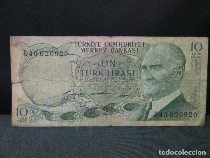 Billetes extranjeros: 10 liras 1930 turkia - Foto 1