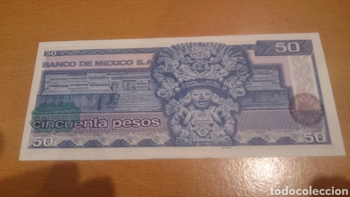 Billetes extranjeros: Billete de M&eacute;xico de 50 pesos 1981 ebc - Foto 2