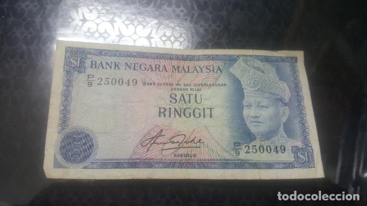 Billetes extranjeros: BILLETE DE MALASIA 1 RINGGIT 1976/81  P/9 250049 - Foto 1