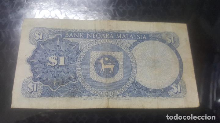 Billetes extranjeros: BILLETE DE MALASIA 1 RINGGIT 1976/81  P/9 250049 - Foto 2