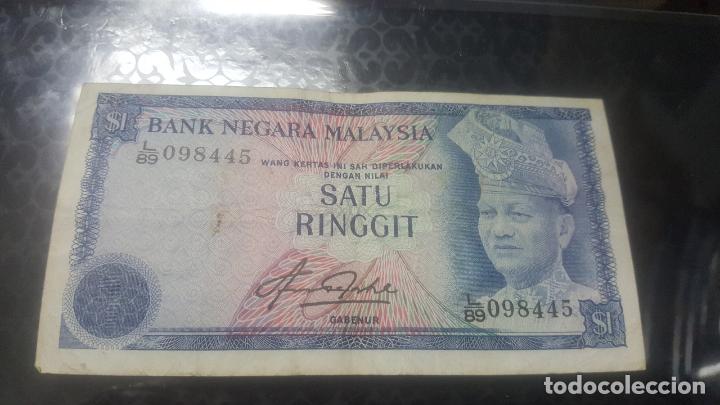 Billetes extranjeros: BILLETE MALASIA 1 RINGGIT 1976/81  L/89  098445 - Foto 1