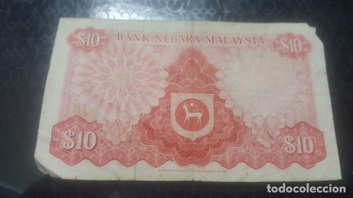 Billetes extranjeros: BILLETE MALASIA 10 RINGGIT 1976/81  D/60  426281 - Foto 2