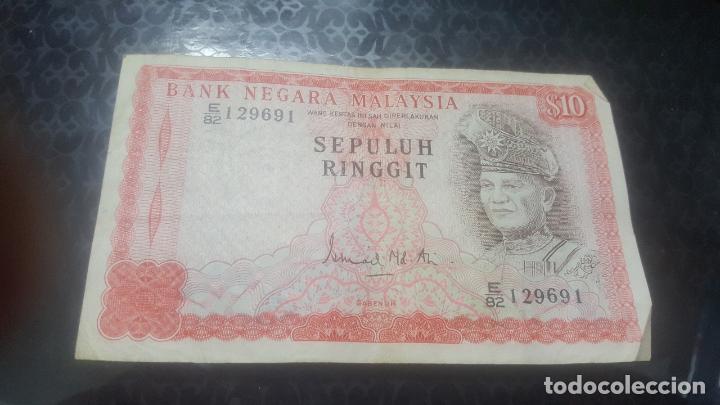 Billetes extranjeros: BILLETE MALASIA 10 RINGGIT 1976/81 E/82  129691 - Foto 1