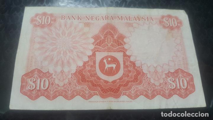 Billetes extranjeros: BILLETE MALASIA 10 RINGGIT 1976/81 E/82  129691 - Foto 2