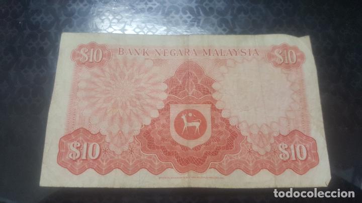 Billetes extranjeros: BILLETE MALASIA 10 RINGGIT 1976/81 E/42  770905 - Foto 2