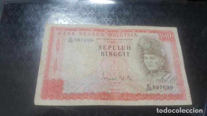 Billetes extranjeros: BILLETE MALASIA 10 RINGGIT 1976/81 E/66  897699 - Foto 1