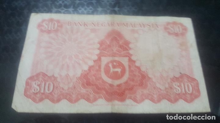 Billetes extranjeros: BILLETE MALASIA 10 RINGGIT 1976/81 E/66  897699 - Foto 2