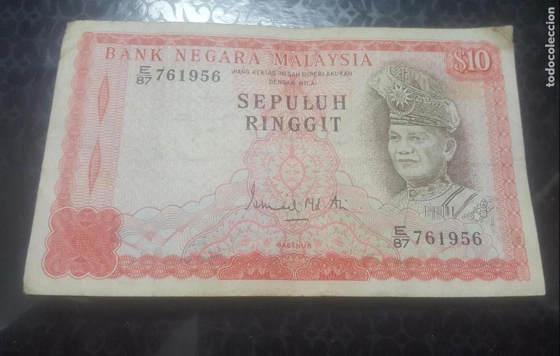Billetes extranjeros: BILLETE MALASIA 10 RINGGIT 1976/81 E/87 761956 - Foto 1