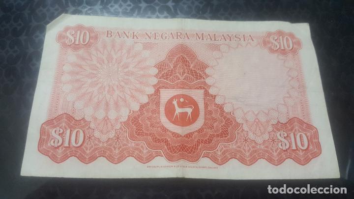 Billetes extranjeros: BILLETE MALASIA 10 RINGGIT 1976/81 E/87 761956 - Foto 2