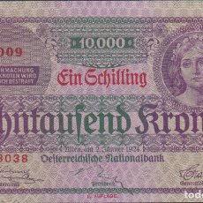 Billetes extranjeros: BILLETES - AUSTRIA - 10.000 KRONEN - 2-1-1924 - PICK-87 (SC) RARO