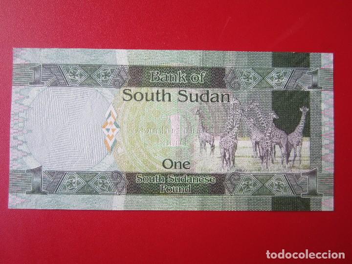 Billetes extranjeros: Sudan del Sur. billete de 1 libra - Foto 2