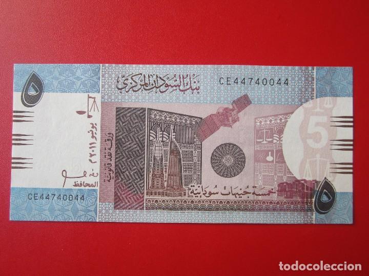 Billetes extranjeros: Sudan. billete de 5 libras. 2011 - Foto 1