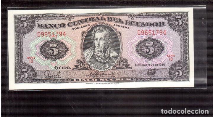 Billetes extranjeros: BILLETES DE AMERICA ECUADOR PLANCHA - Foto 1