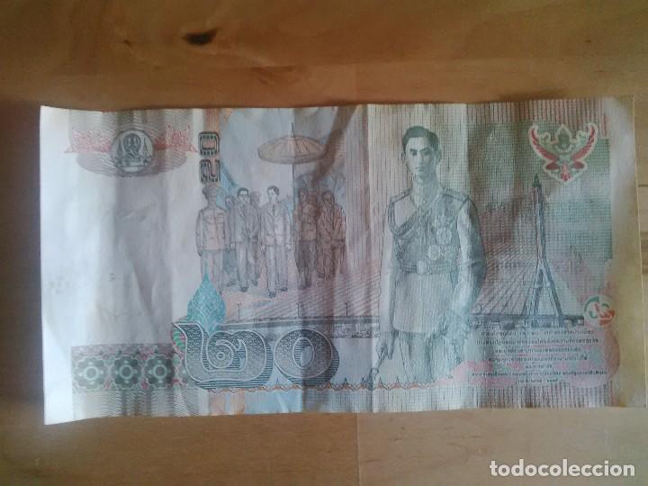 Billetes extranjeros: TAILANDIA - BILLETE 20 BATH - CIRCULADO - Foto 2