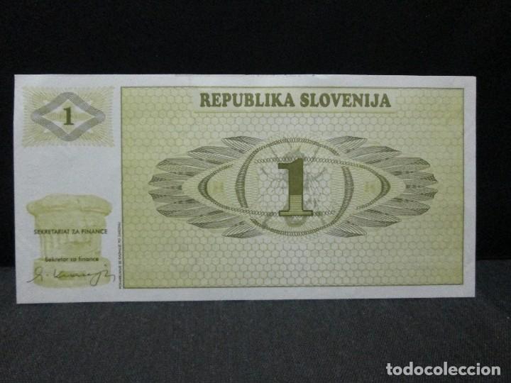 Billetes extranjeros: 1 tolar eslovenia sin circular - Foto 2