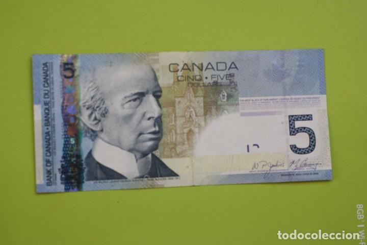 Billetes extranjeros: CANADA, 5 DOLARES 2006 - Foto 1