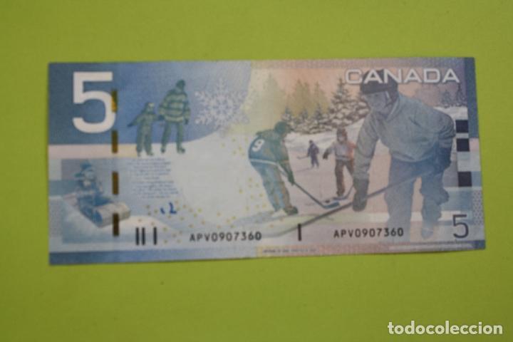 Billetes extranjeros: CANADA, 5 DOLARES 2006 - Foto 2