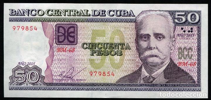 Billetes extranjeros: cuba 50 Pesos 2015 - Sin Circular - Foto 1