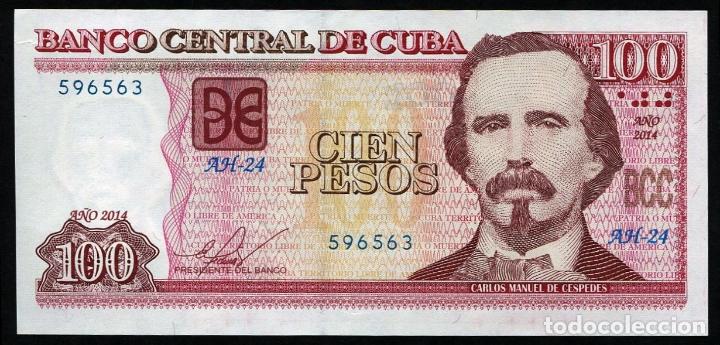 Billetes extranjeros: CUBA: 100 Pesos 2014 S/C - Foto 1