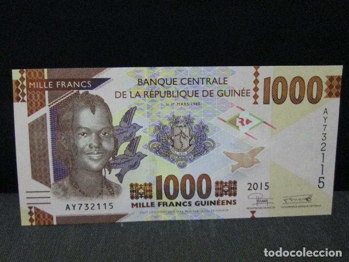 Billetes extranjeros: 1000 francs guinea 2015 sin circular - Foto 1