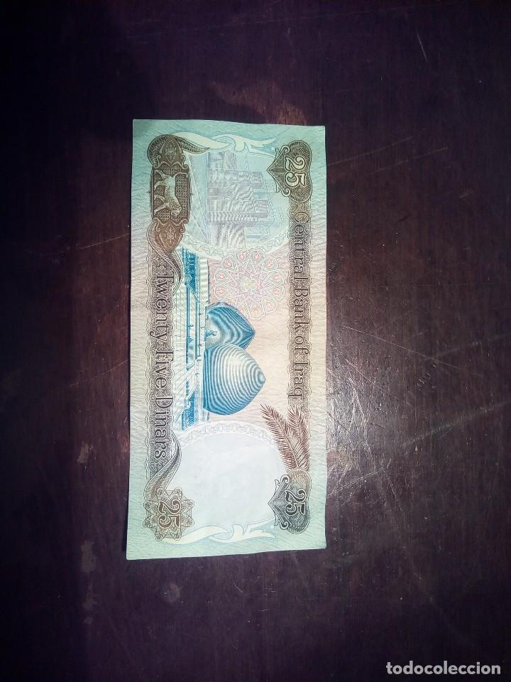 Billetes extranjeros: BILLETE 25 DINARES - IRAK . - Foto 2