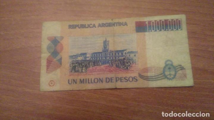 Internationale Banknoten: BILLETE 1,000,000 UN MILLON DE PESOS BANCO CENTRAL DE LA REPUBLICA ARGENTINA
