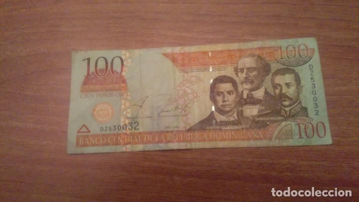 Internationale Banknoten: BILLLETE 100 CIEN PESOS ORO BANCO CENTRAL DE LA REPUBLICA DOMINICANA