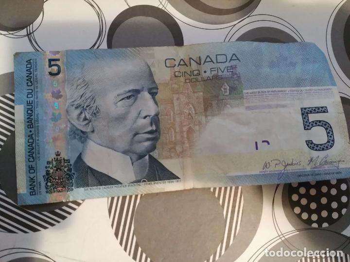 Billetes extranjeros: CANADA. Billete de 5 $ del 2005/2002 - Foto 1