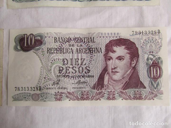 Billetes extranjeros: 4 billetes de la Rep&uacute;blica Argentina - Foto 5
