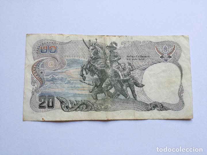 Billetes extranjeros: BILLETE TAILANDES TAILANDIA - 20 BAHT - Foto 2