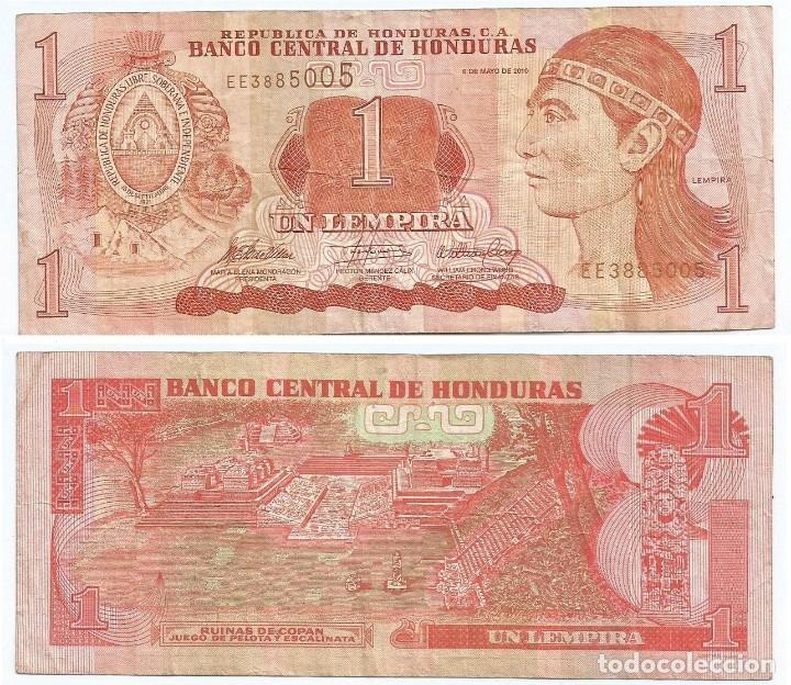 Billetes extranjeros: Honduras 1 lempira 2010 pick 89.b - Foto 1