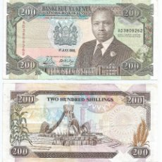 Billetes extranjeros: KENIA - KENYA 200 SHILLINGS 1990, FIRMA 9A PICK 29.B. Lote 86432300