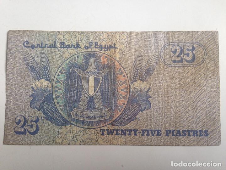 Billetes extranjeros: Billete Egipto. 25 Piastras - Foto 2