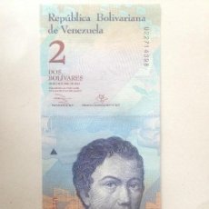 Billetes extranjeros: BILLETE NICOLÁS MADURO. REPÚBLICA BOLIVARIANA DE VENEZUELA. 2 BOLÍVARES. OCTUBRE 2013