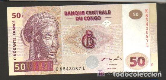 Billetes extranjeros: CONGO REPUBLICA DEMOCRATICA - 50 FRANCOS 2000 SC P.91 UNC - Foto 1