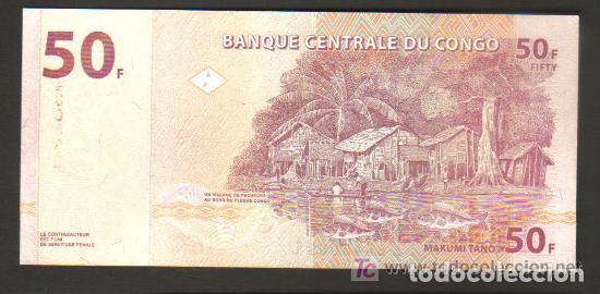 Billetes extranjeros: CONGO REPUBLICA DEMOCRATICA - 50 FRANCOS 2000 SC P.91 UNC - Foto 2