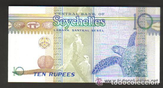 Billetes extranjeros: SEYCHELLES - 10 RUPEES 1994 SC P.36 UNC - Foto 2