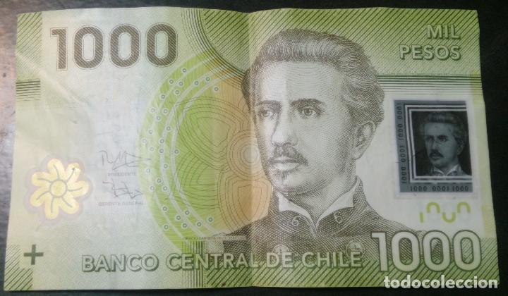 Billetes extranjeros: CHILE - 1000 PESOS (POLYMERO) - A&Ntilde;O 2014 - Foto 1