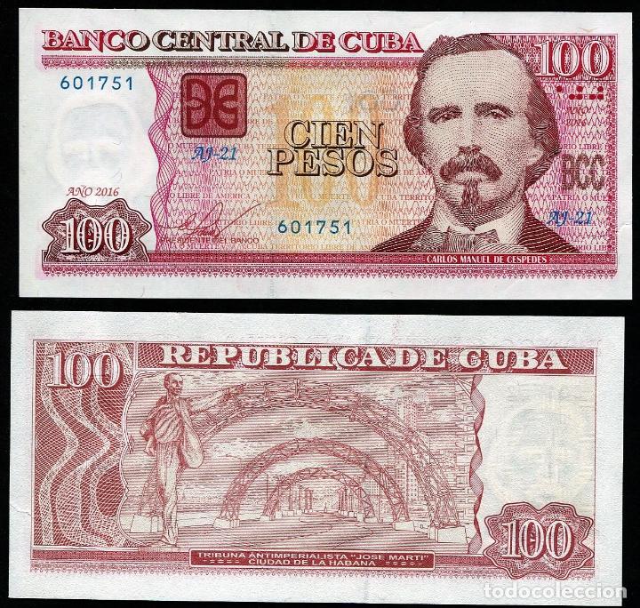 Billetes extranjeros: CUBA 100 Pesos 2016 - Sin Circular - Foto 1
