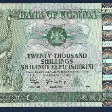 Billetes extranjeros: UGANDA REEMPLAZO 20.000 SHILLINGS 1999 P. 42 SC UNC (MUY ESCASO EN ESA FECHA). Lote 99415791